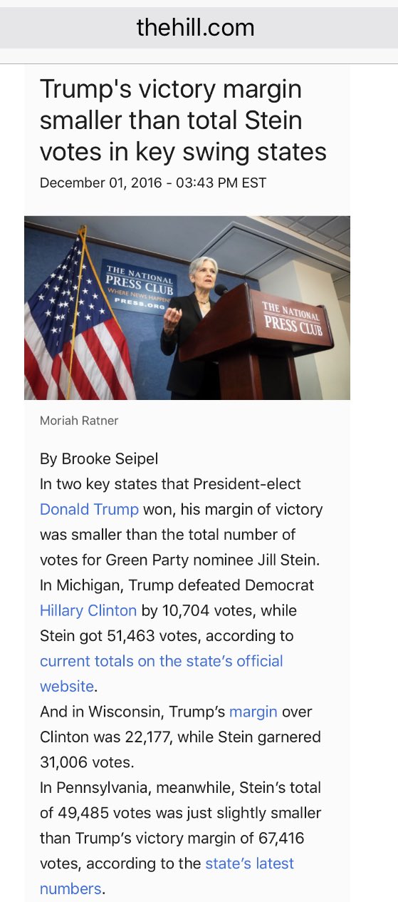 Jill Stein votes